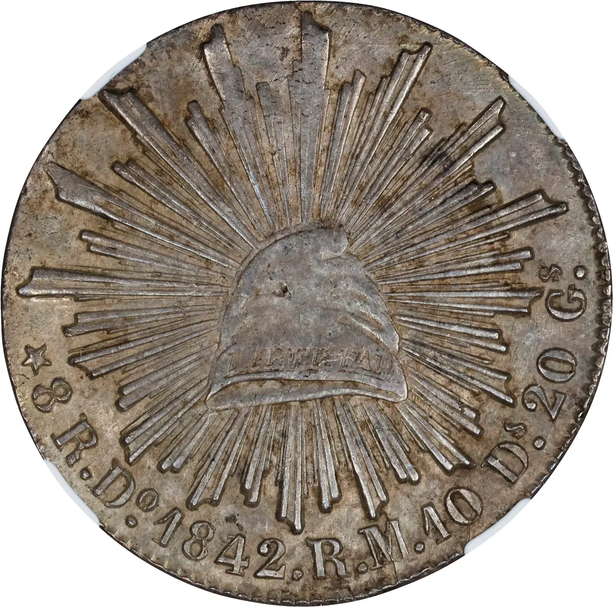 MEXICO. 8 Reales, 1842/32-Do RM. Durango Mint. NGC AU-55.
