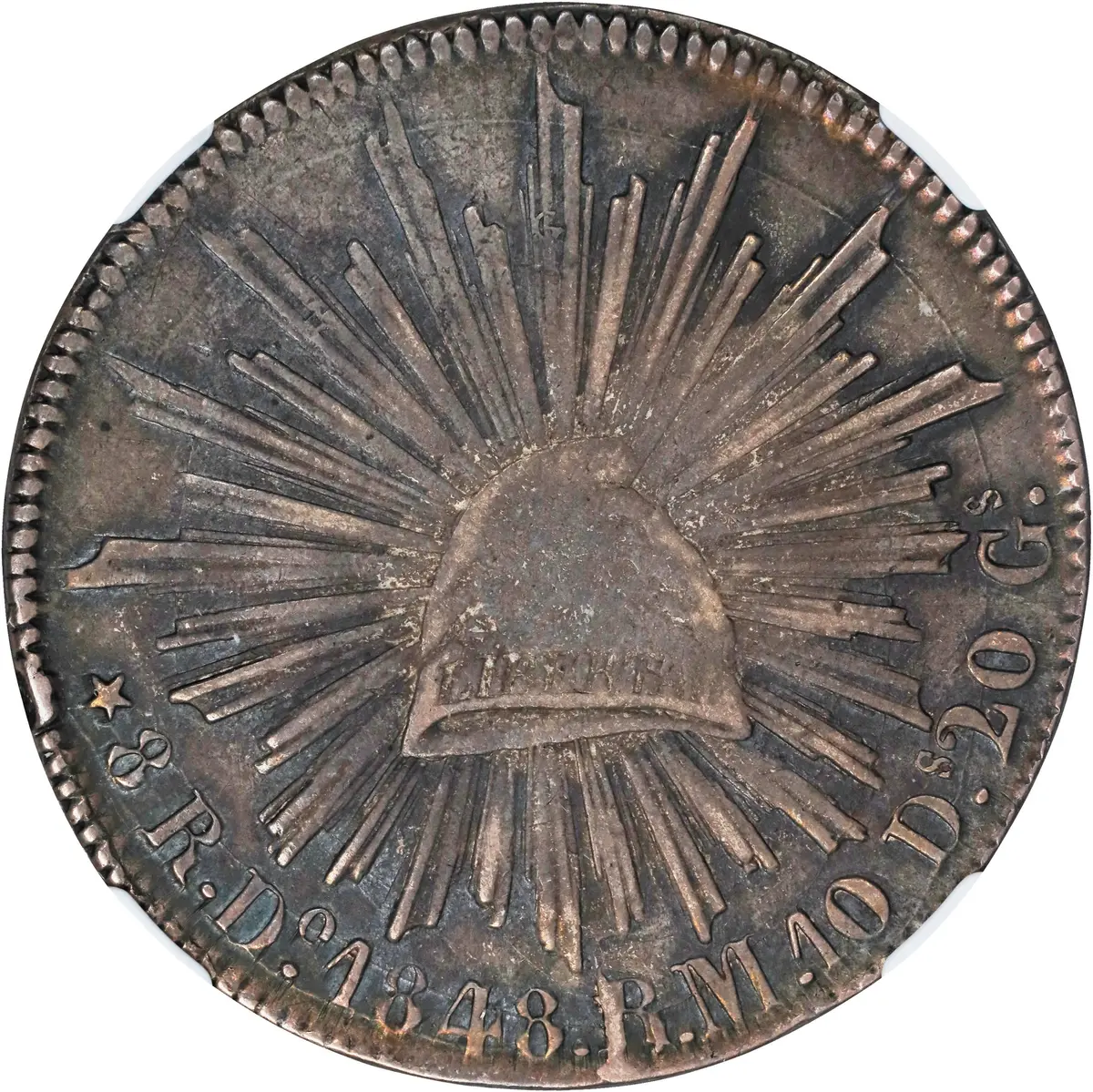 MEXICO. 8 Reales, 1848-Do RM. Durango Mint. NGC EF-40.
