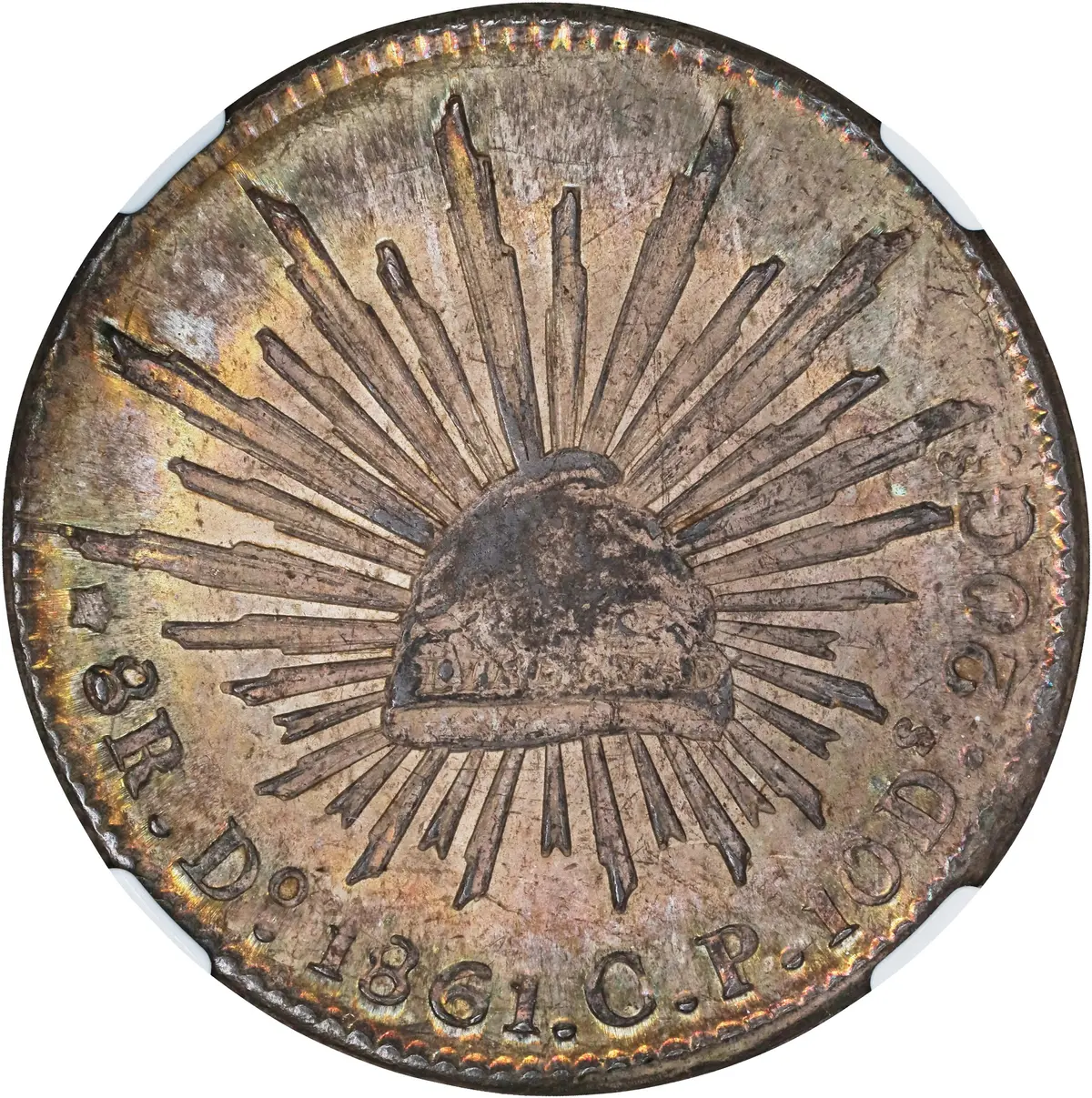 MEXICO. 8 Reales, 1861/51-Do CP. Durango Mint. NGC MS-63.