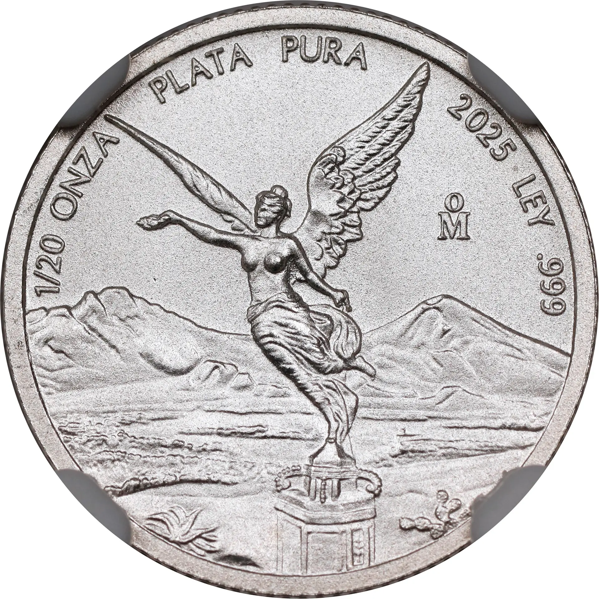 MEXICO. Silver 1/20 Onza, 2025-Mo. Mexican (San Luis Potosi) Mint. NGC MS-70.