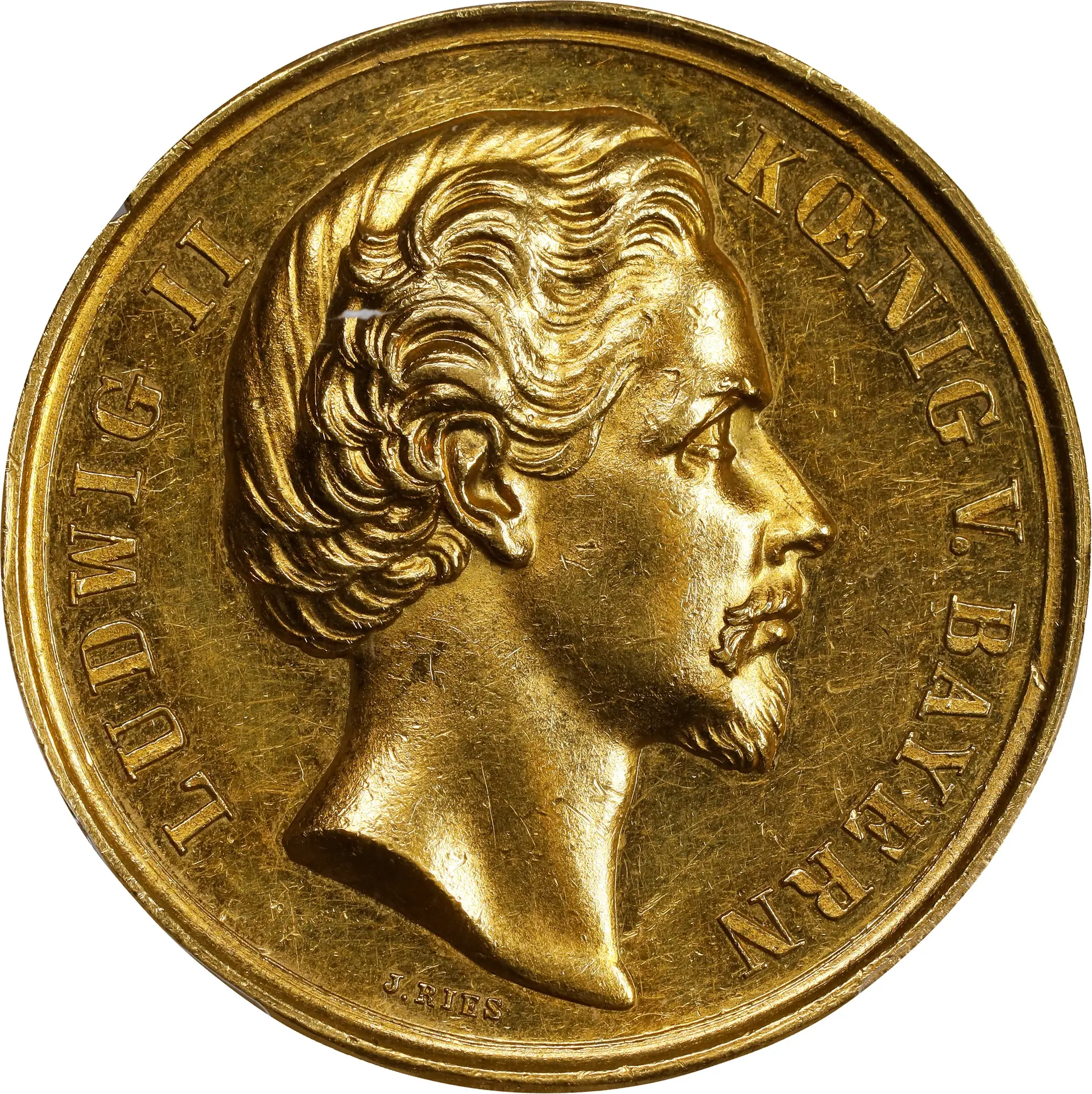 GERMANY. Bavaria. Gold Prize Medal for Science and Art, (ca. 1872).