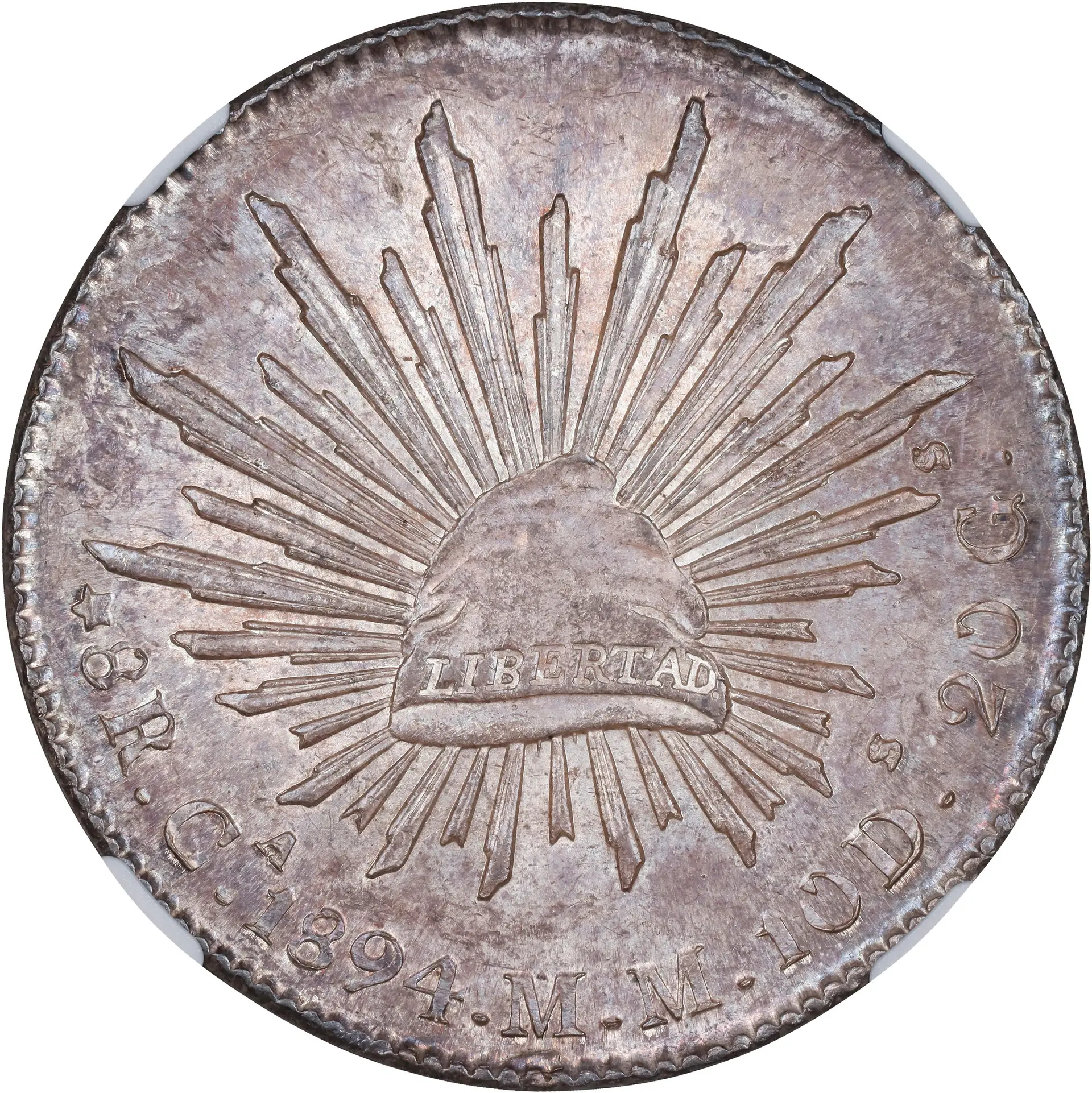 MEXICO. 8 Reales, 1894-Ca MM. Chihuahua Mint. NGC MS-64.