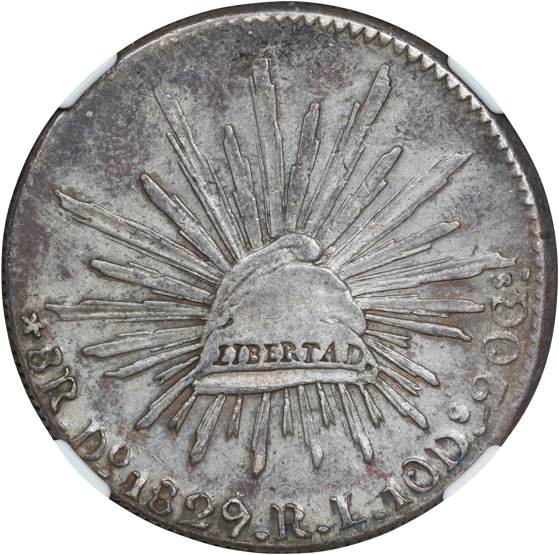 MEXICO. 8 Reales, 1829-Do RL. Durango Mint. NGC AU-55.