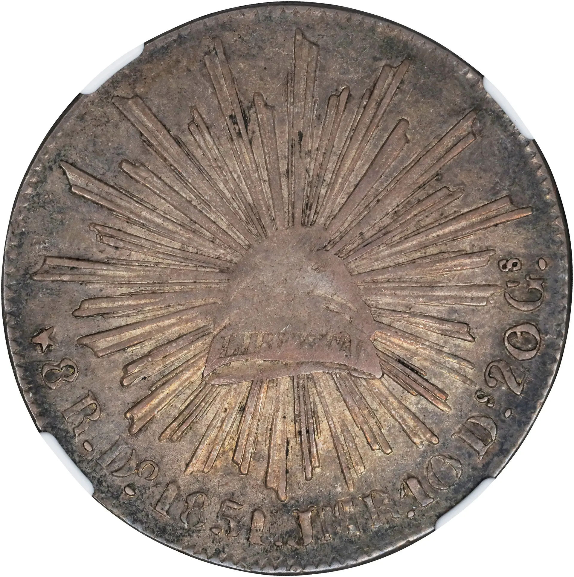 MEXICO. 8 Reales, 1851-Do JMR. Durango Mint. NGC AU-53.