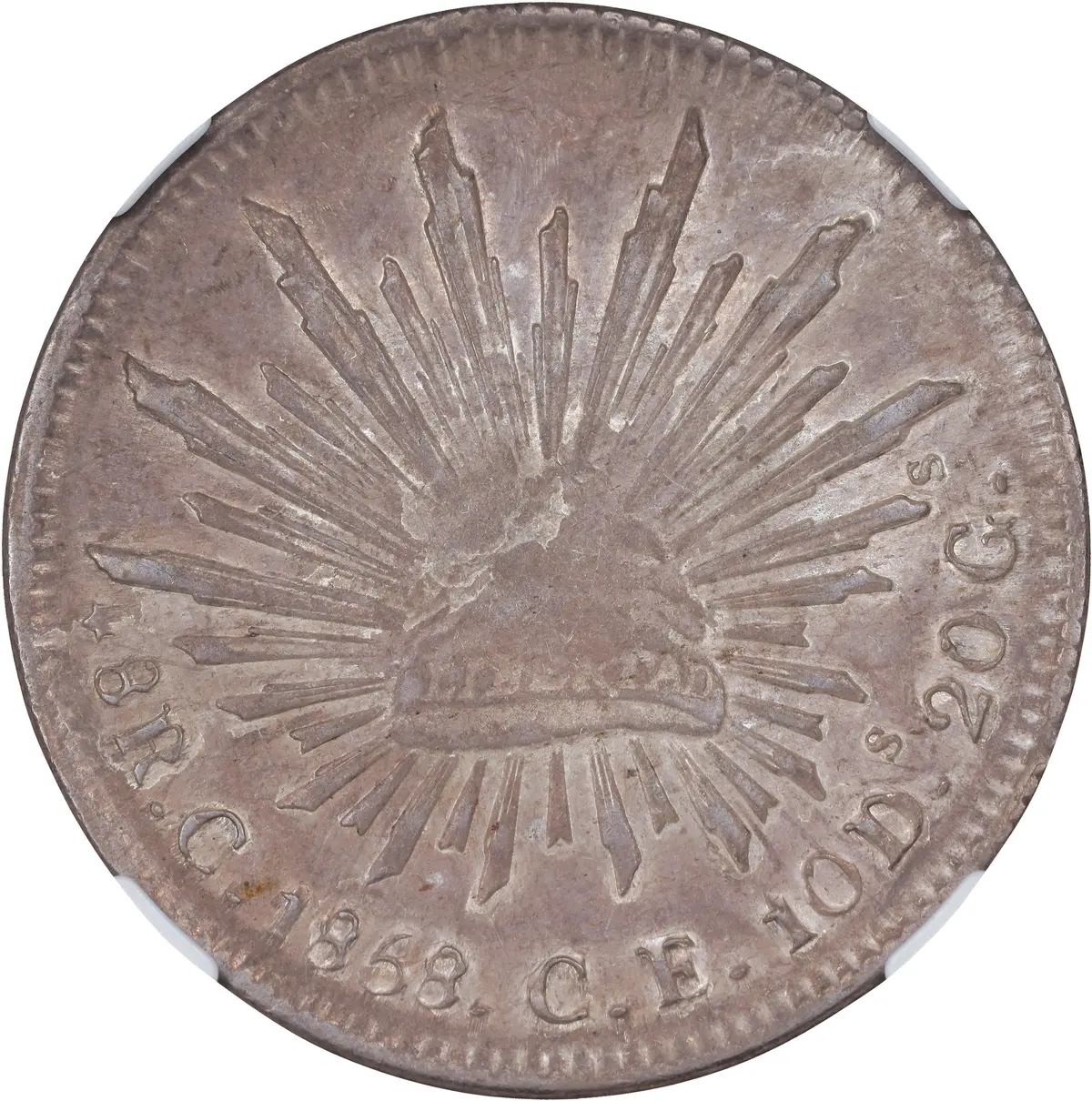 MEXICO. 8 Reales, 1858-C CE. Culiacan Mint. NGC AU-55.
