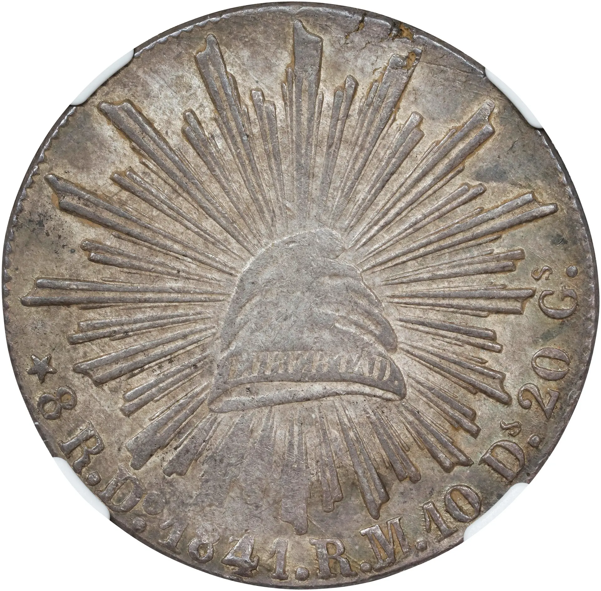 MEXICO. 8 Reales, 1841/31-Do RM. Durango Mint. NGC AU-55.