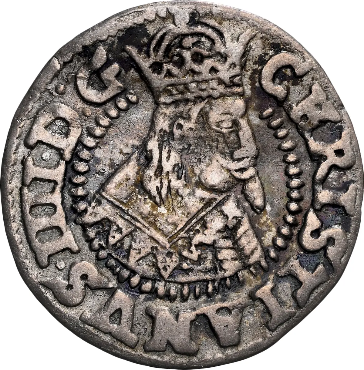 DENMARK. 1/16 Speciedaler (3 Skilling Lybsk), 1642. Glückstadt Mint.