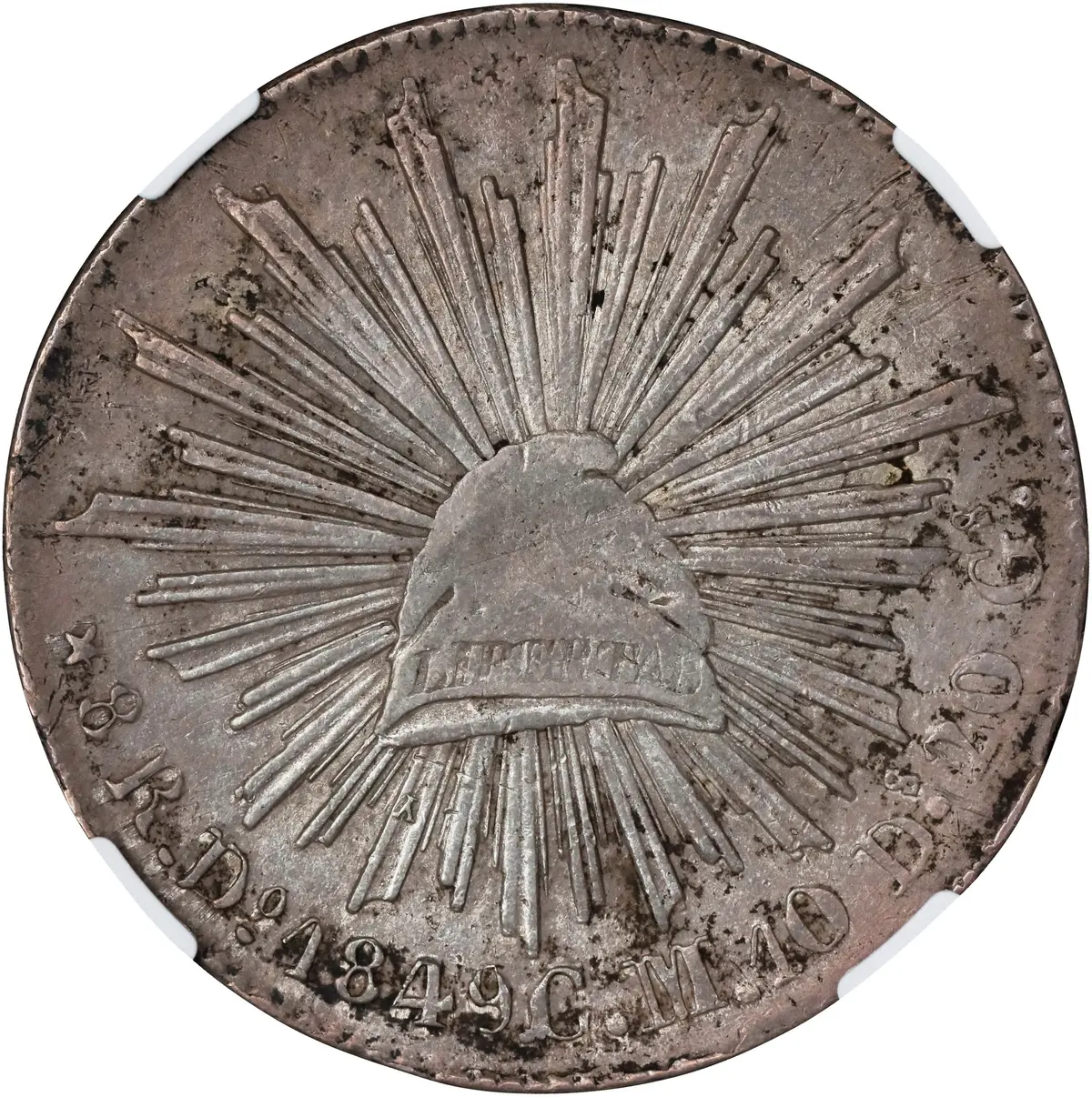 MEXICO. 8 Reales, 1849-Do CM. Durango Mint. NGC AU Details--Cleaned.
