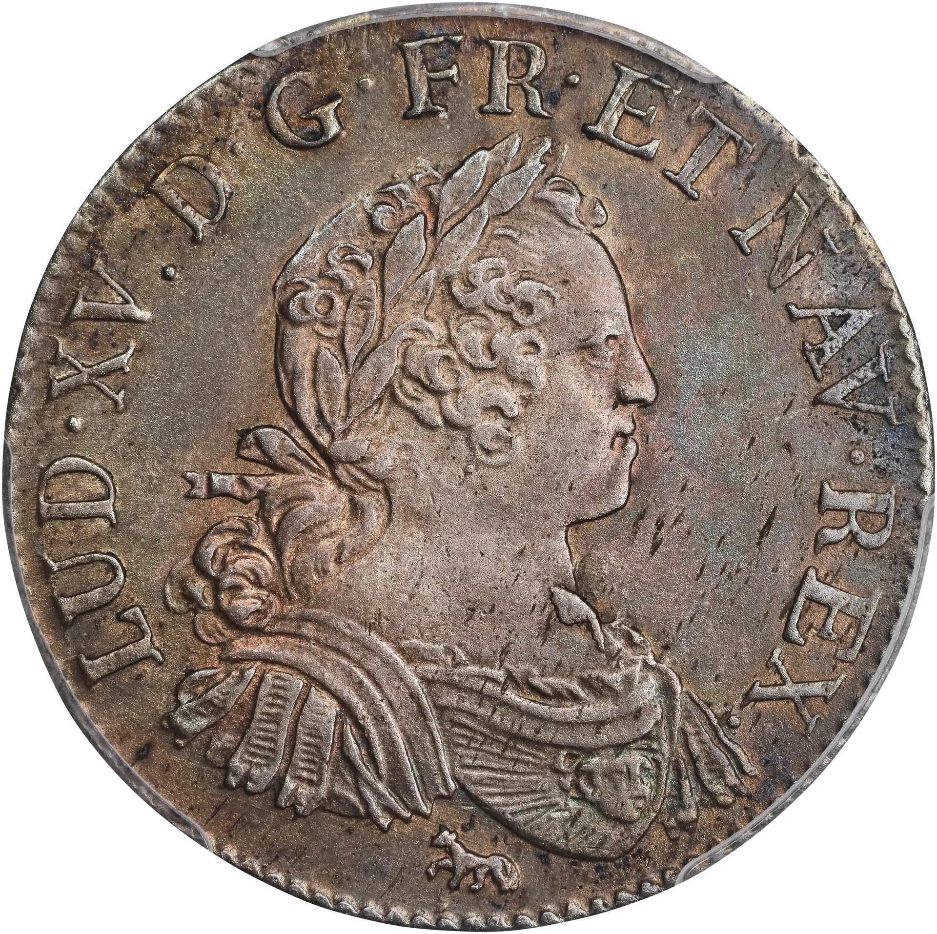 FRANCE. 1725-A 1/2 Ecu aux 8 L. Paris Mint. Gadoury-312. AU-58 (PCGS).