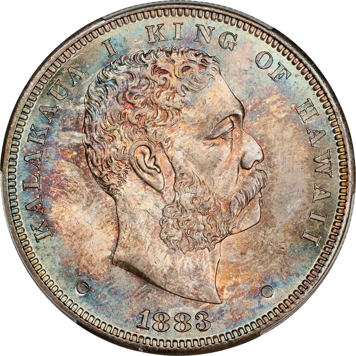 1883 Hawaii Dollar. Medcalf-Russell 2CS-5. MS-65+ (CACG).