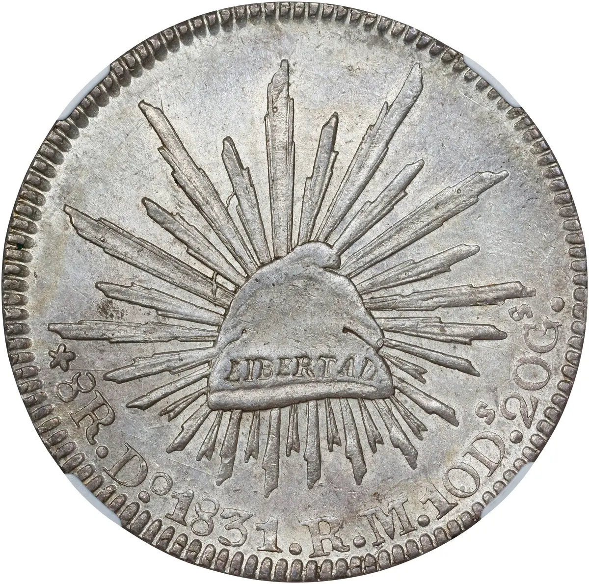 MEXICO. 8 Reales, 1831-Do RM. Durango Mint. NGC MS-61.