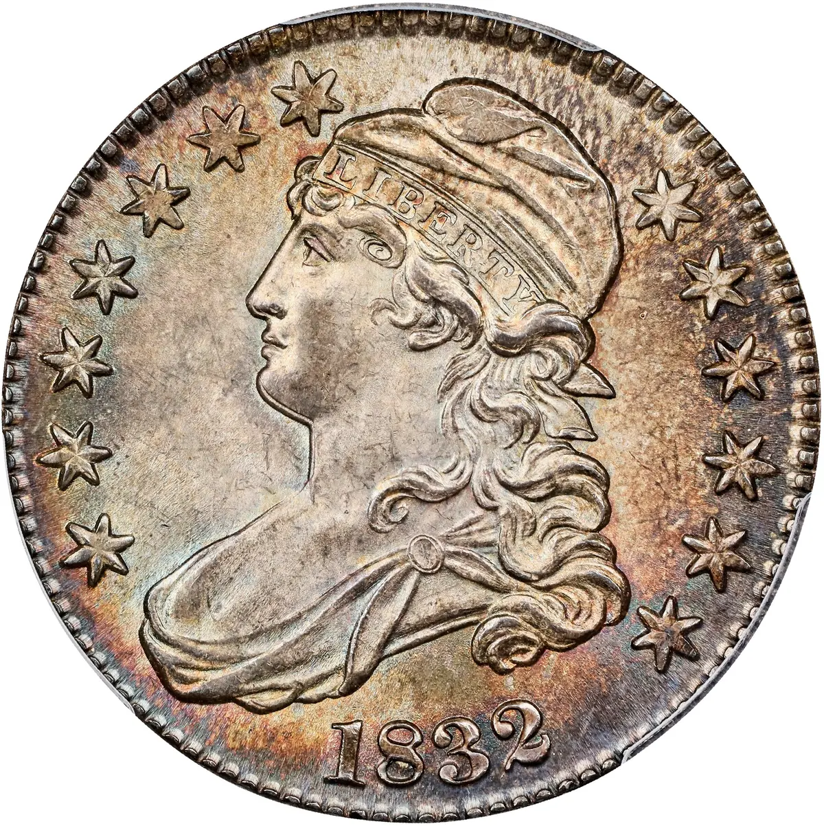 1832 Capped Bust Half Dollar. O-122. Rarity-1. Small Letters. MS-66 (PCGS).