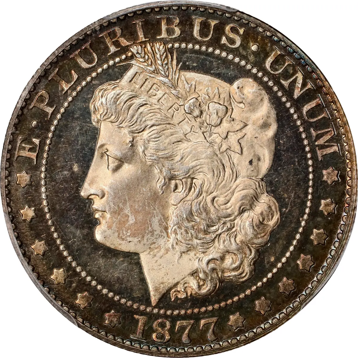 1877 Pattern Morgan Half Dollar. Judd-1514, Pollock-1678. Rarity-7-.