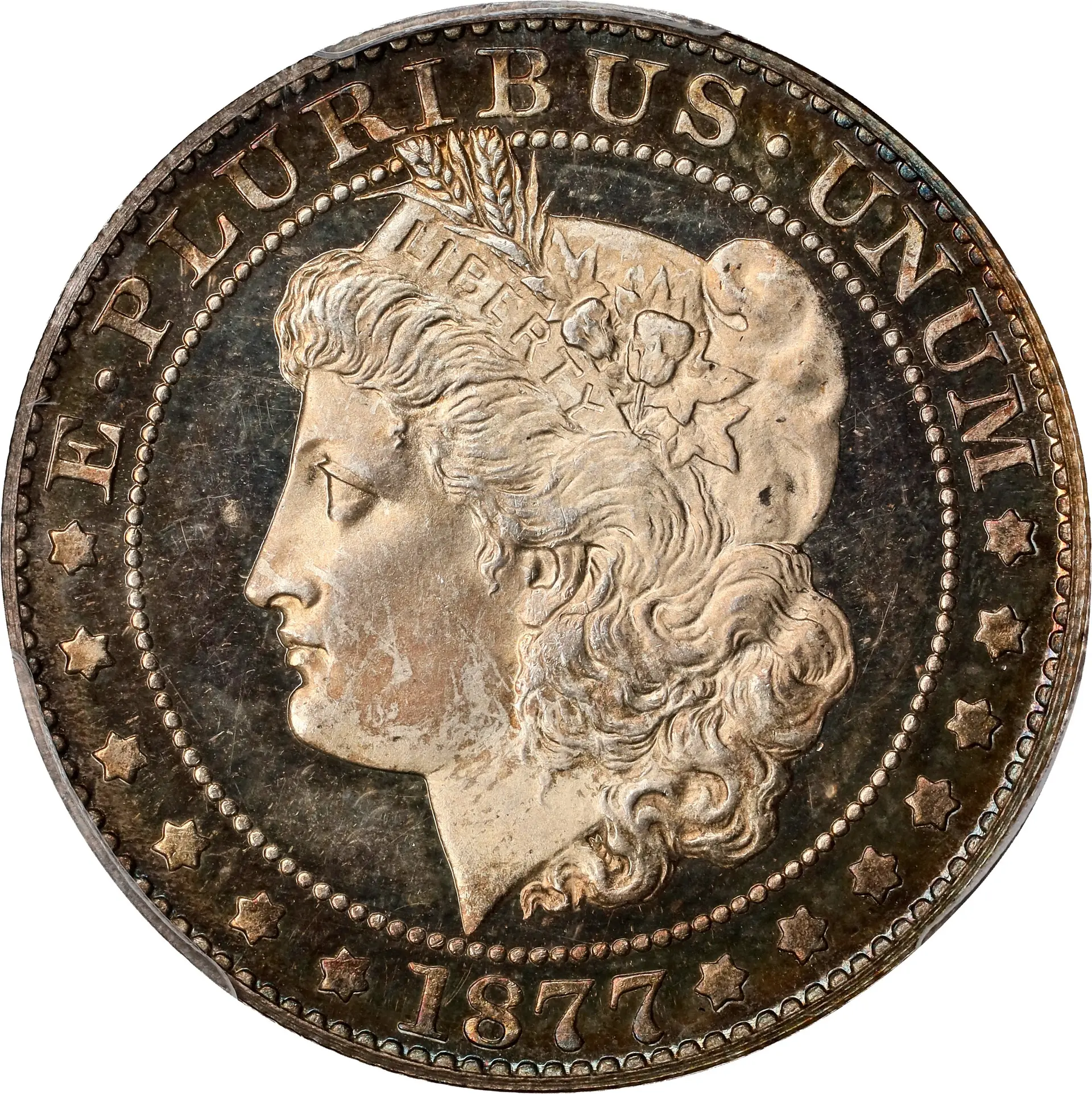 1877 Pattern Morgan Half Dollar. Judd-1514, Pollock-1678. Rarity-7-.
