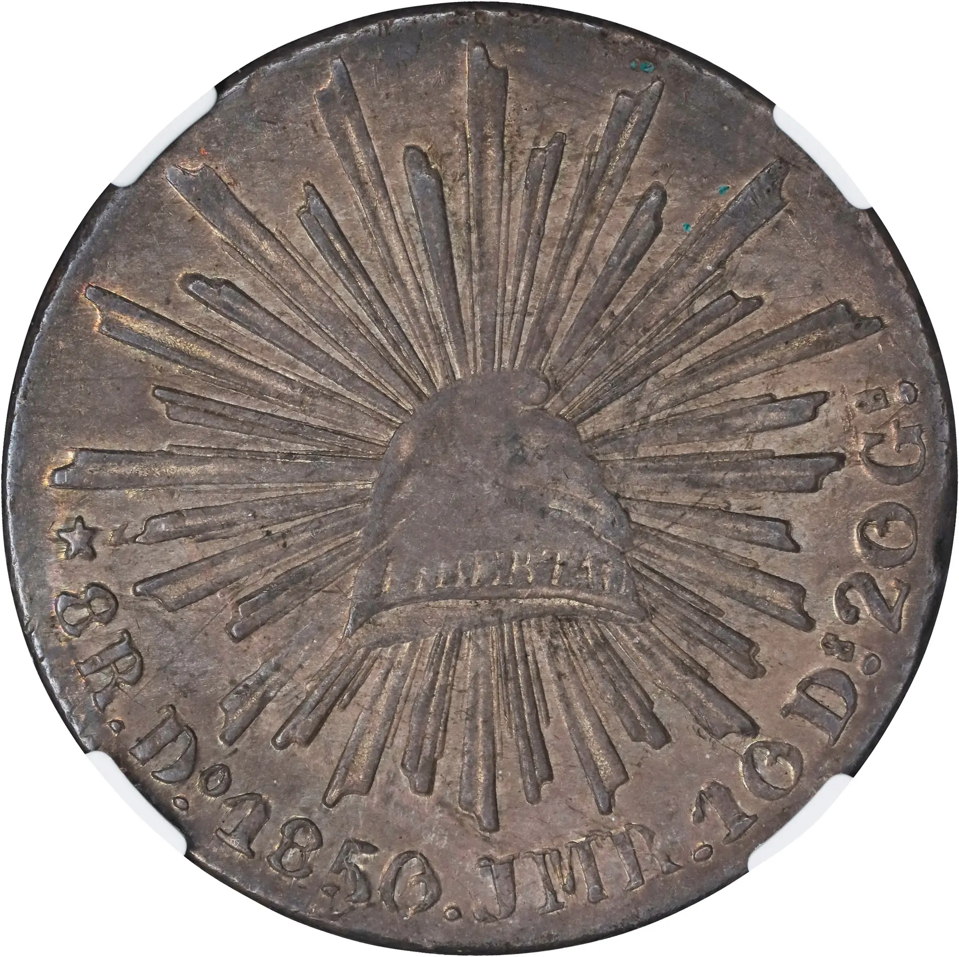 MEXICO. 8 Reales, 1850-Do JMR. Durango Mint. NGC AU Details--Obverse
