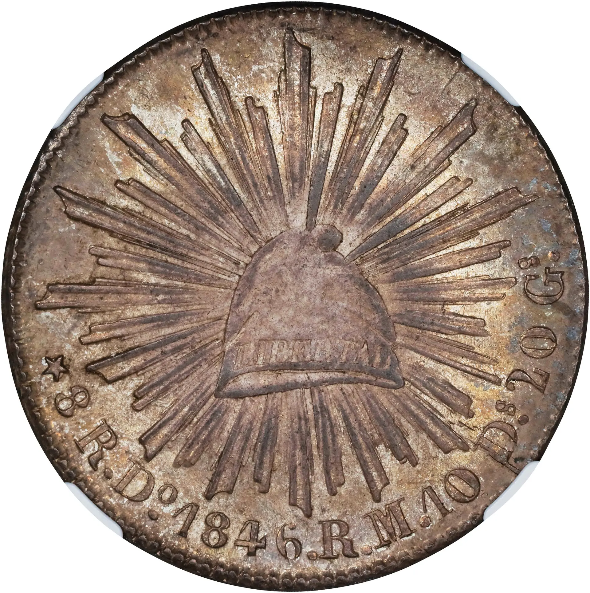 MEXICO. 8 Reales, 1846/36-Do RM. Durango Mint. NGC MS-63+.