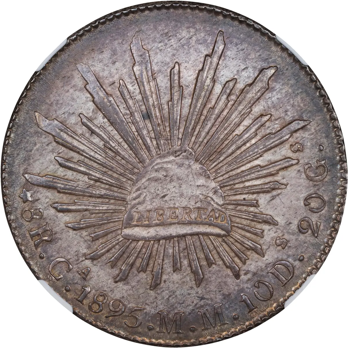 MEXICO. 8 Reales, 1895-Ca MM. Chihuahua Mint. NGC MS-63.