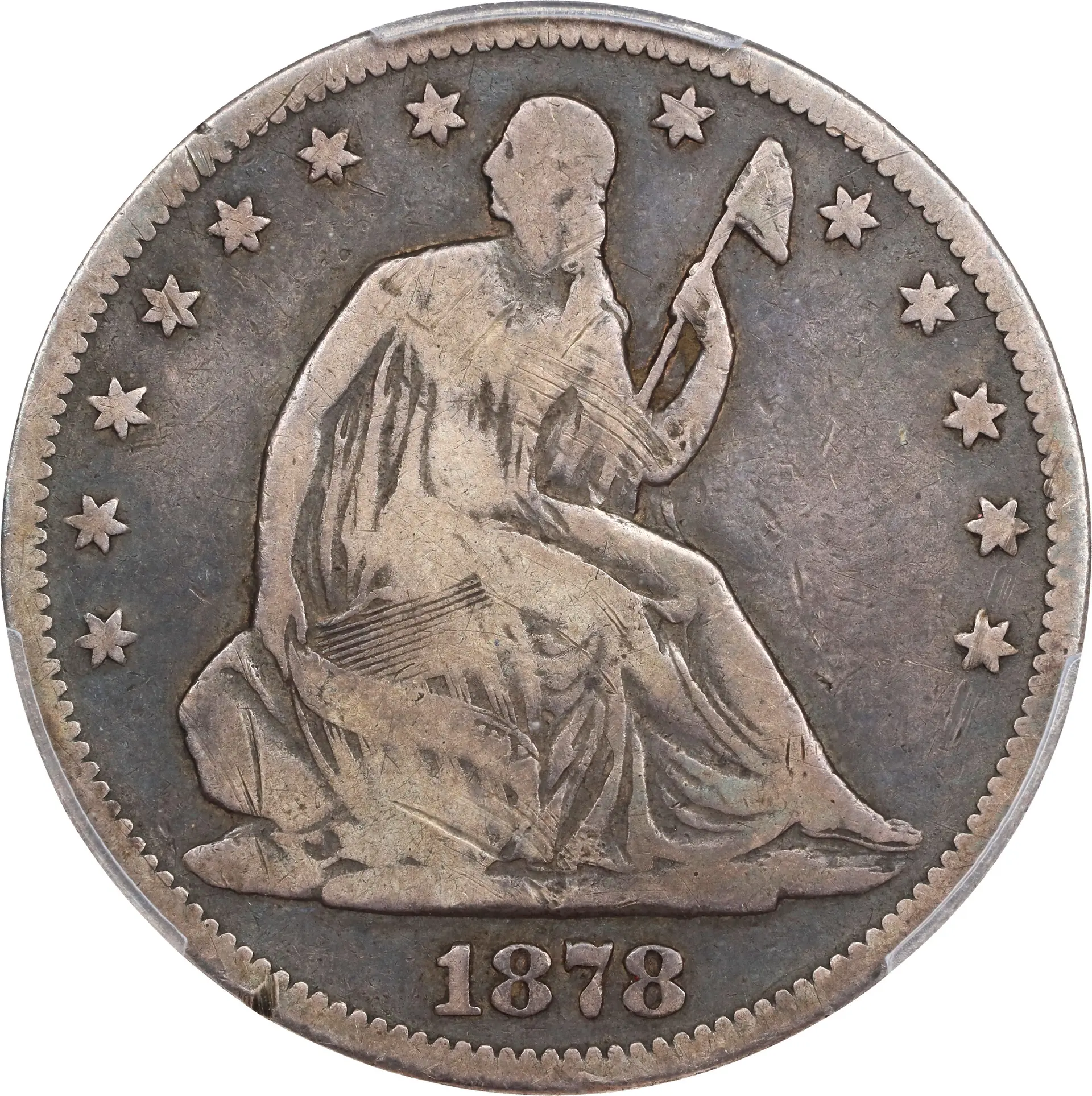 1878-S Liberty Seated Half Dollar. WB-1. Rarity-5. VG Details--Scratch (PCGS).