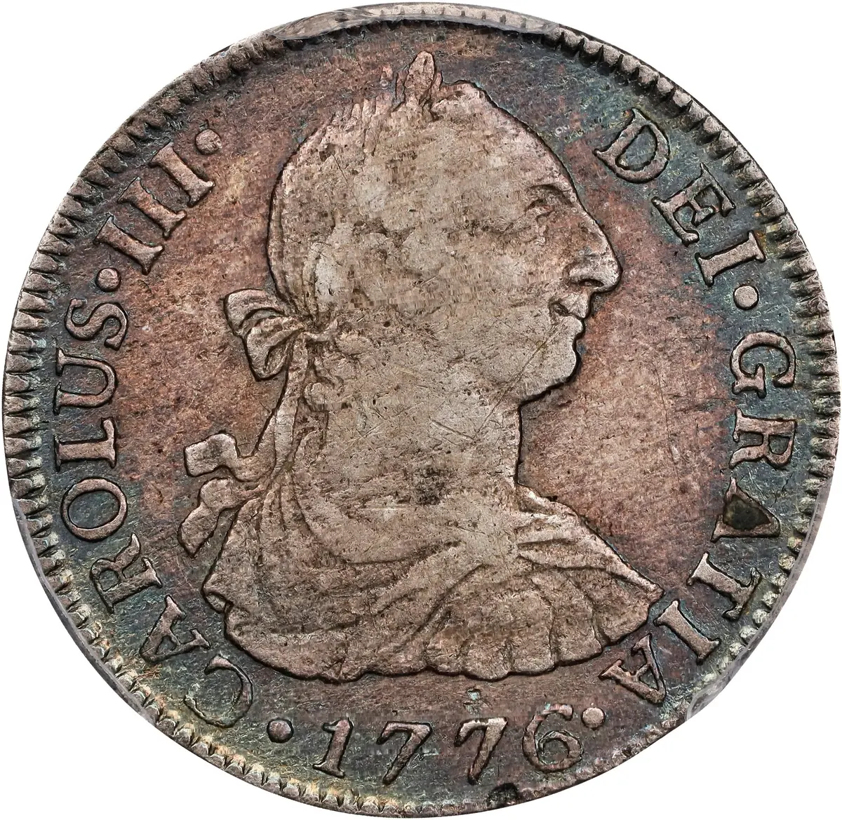 SPAIN. Viceroyalty of New Spain. 1776-Mo FM 2 Reales. Mexico City