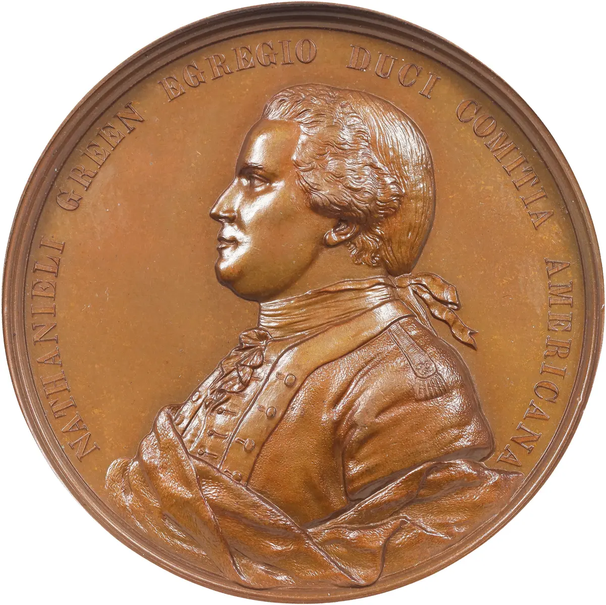 "1781" (post-1886) General Nathaniel Greene at Eutaw Springs Medal.