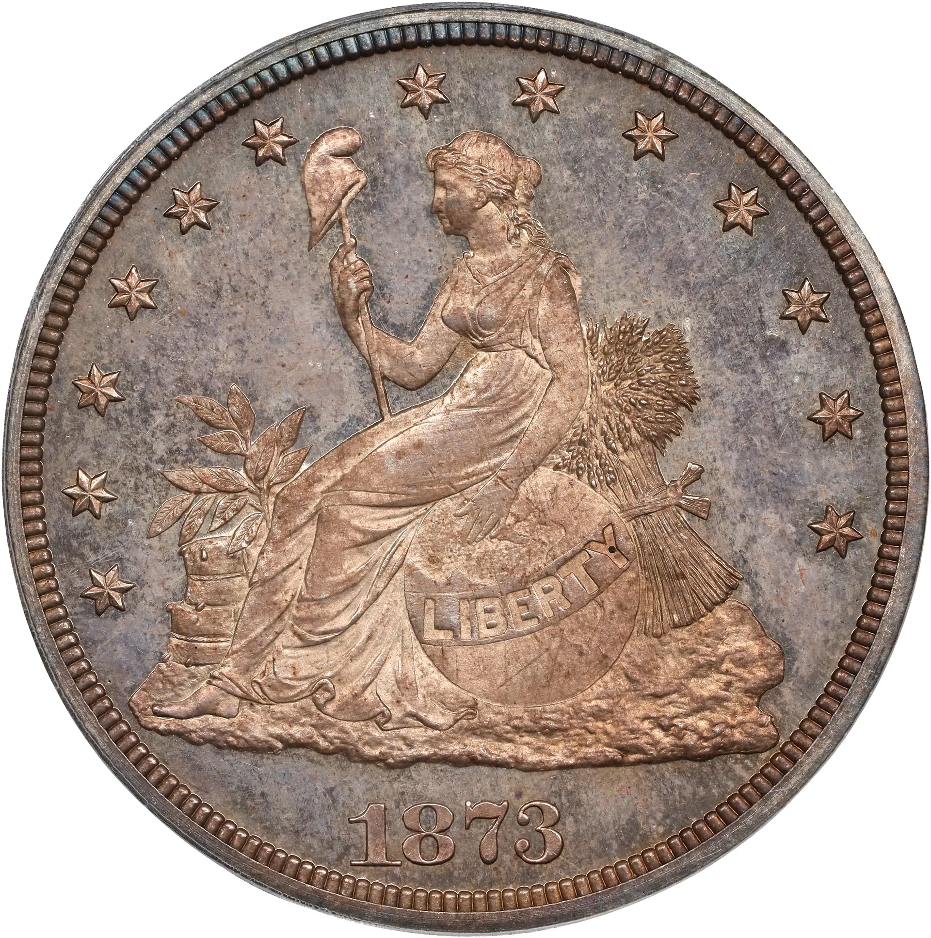 1873 Pattern Trade Dollar. Judd-1315, Pollock-1458. Rarity-4. Silver.