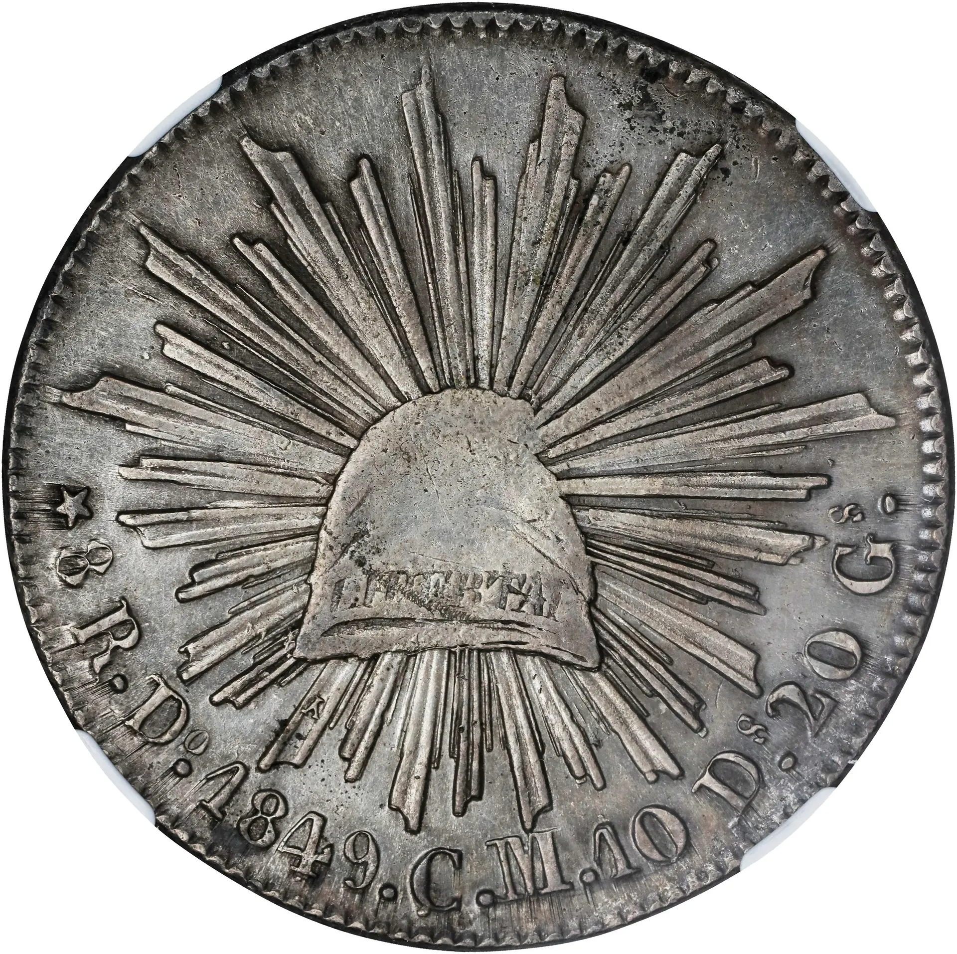 MEXICO. 8 Reales, 1849-Do CM. Durango Mint. NGC AU Details--Cleaned.