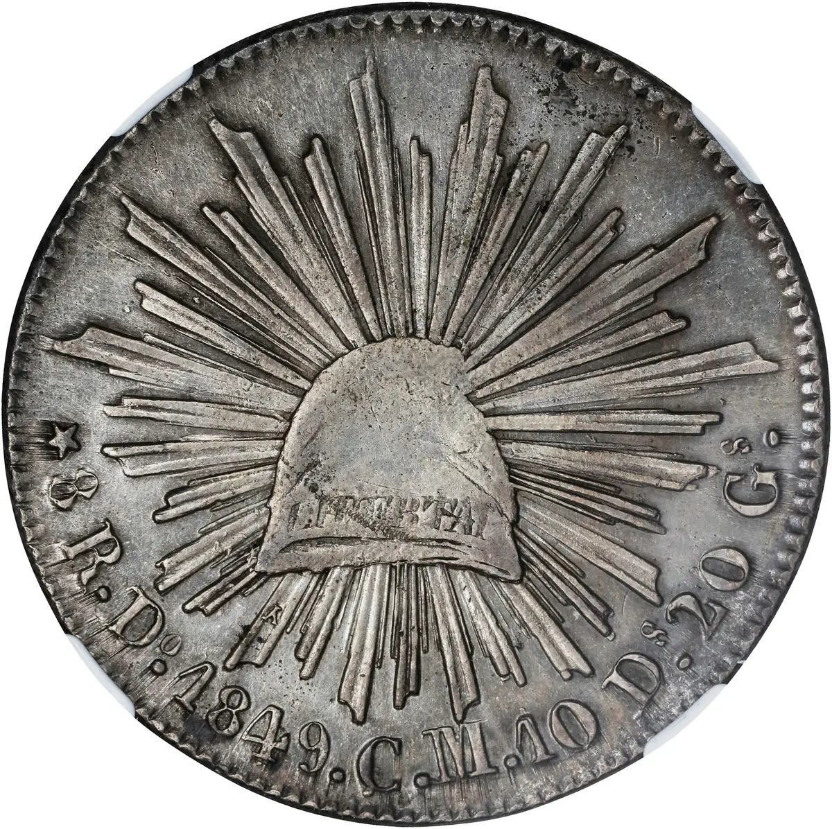 MEXICO. 8 Reales, 1849-Do CM. Durango Mint. NGC AU Details--Cleaned.