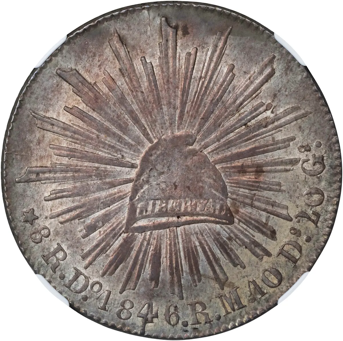 MEXICO. 8 Reales, 1846-Do RM. Durango Mint. NGC AU-58.