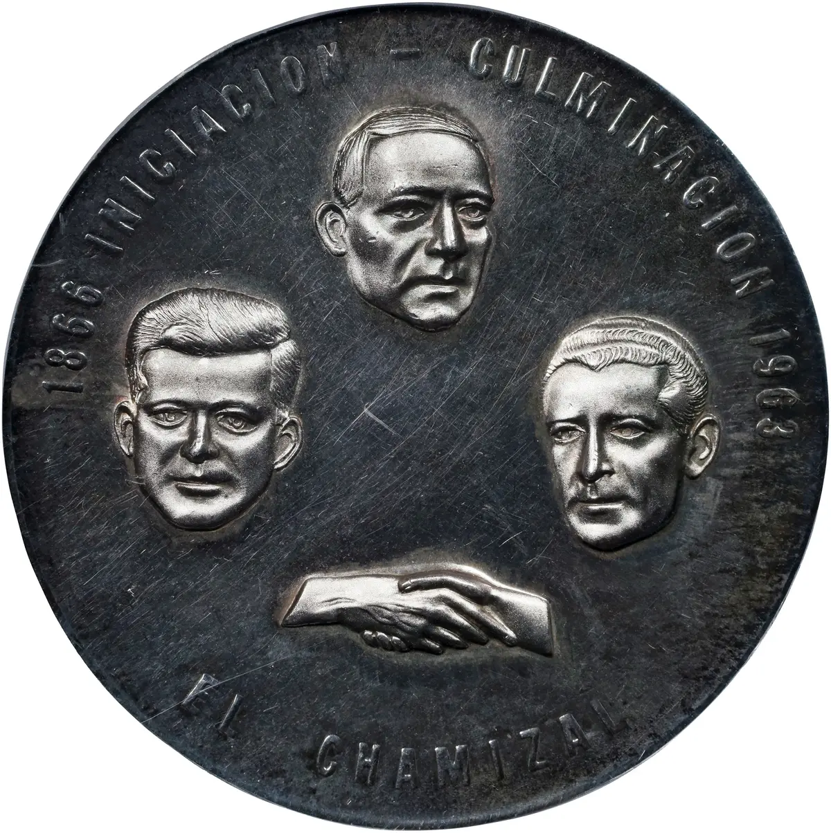 MEXICO. Return of El Chamizal Silver Medal, 1963. Mexico City (Centro