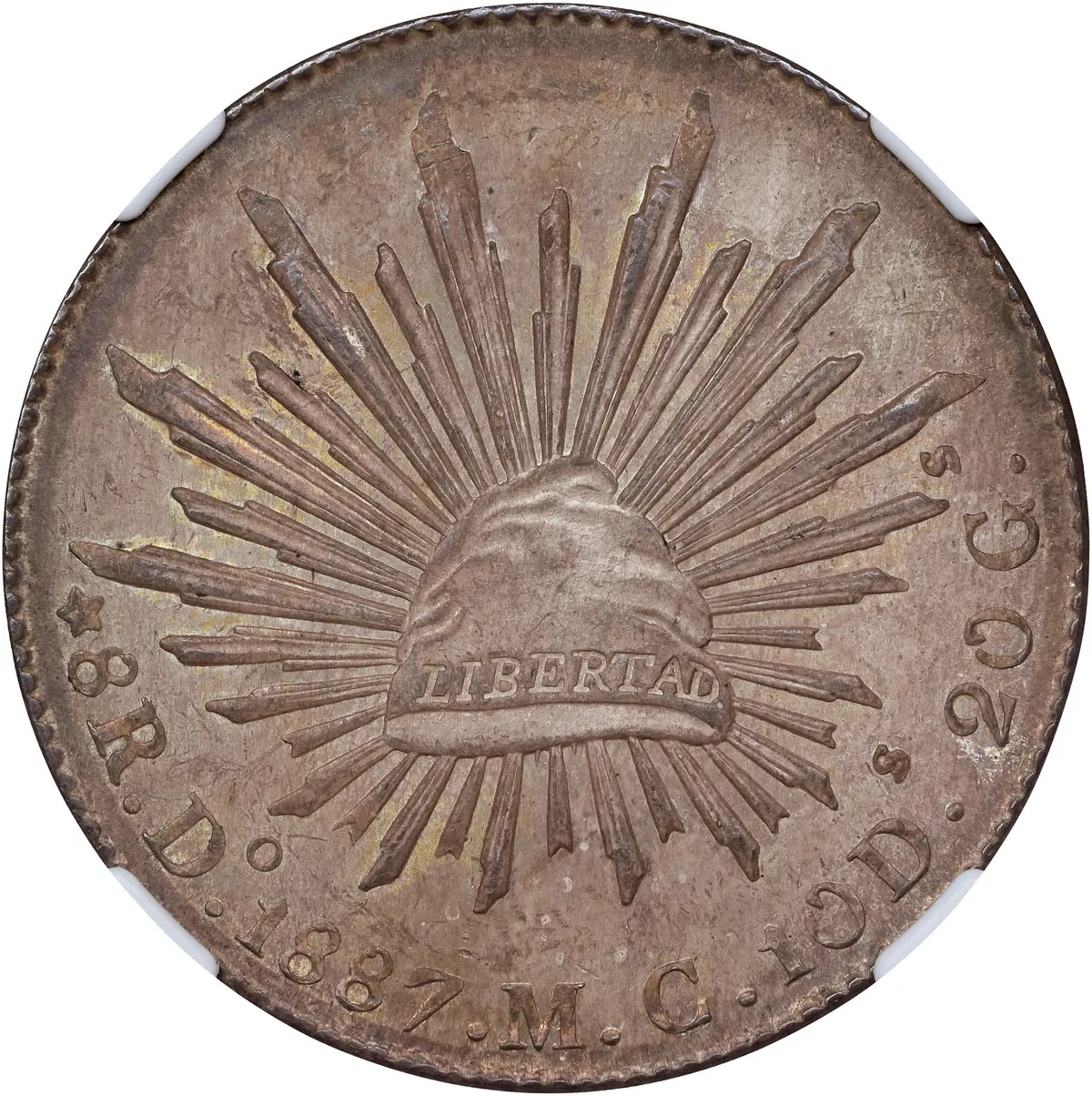 MEXICO. 8 Reales, 1887-Do MC. Durango Mint. NGC MS-63.