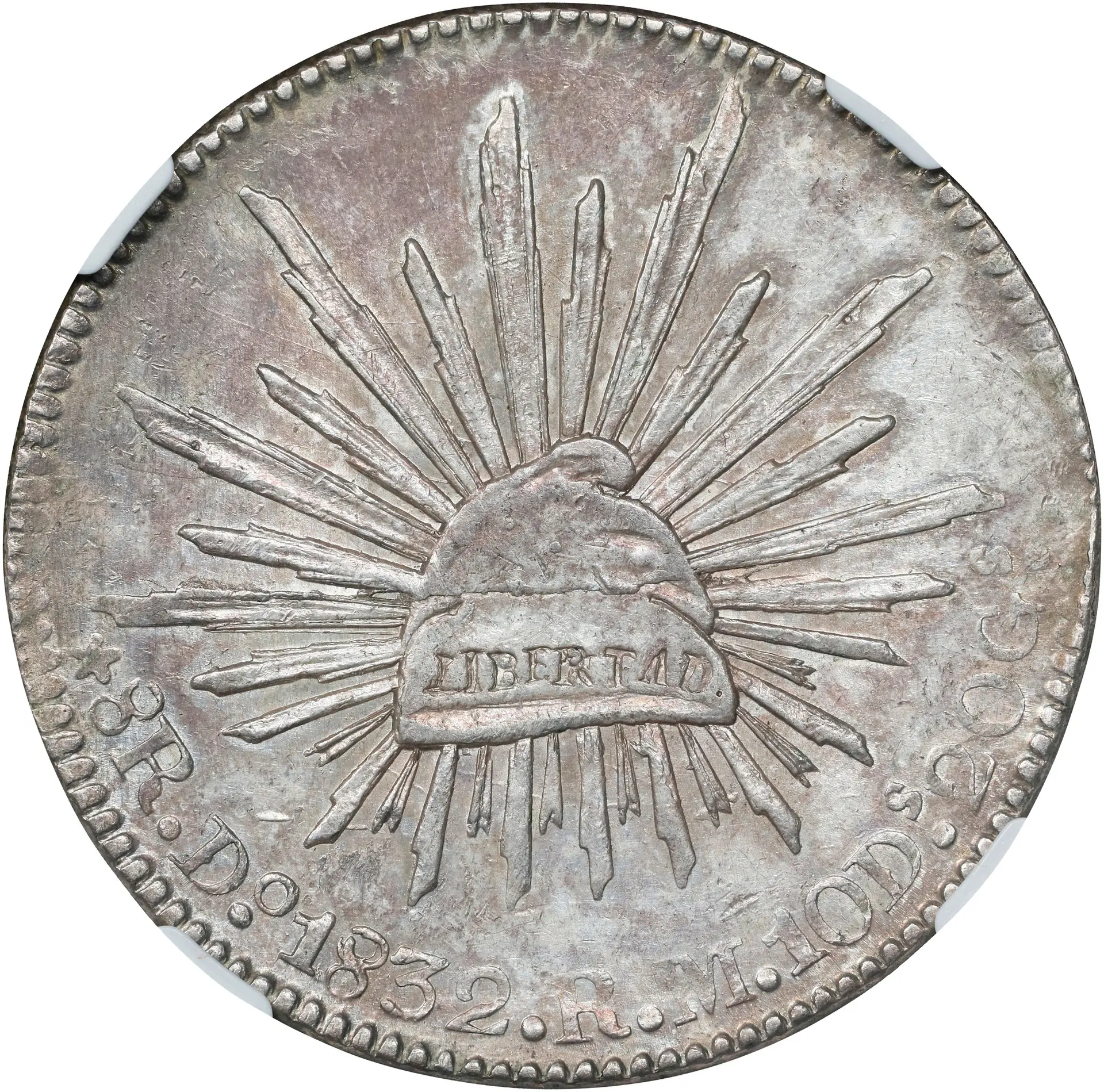 MEXICO. 8 Reales, 1832-Do RM. Durango Mint. NGC AU Details--Cleaned.