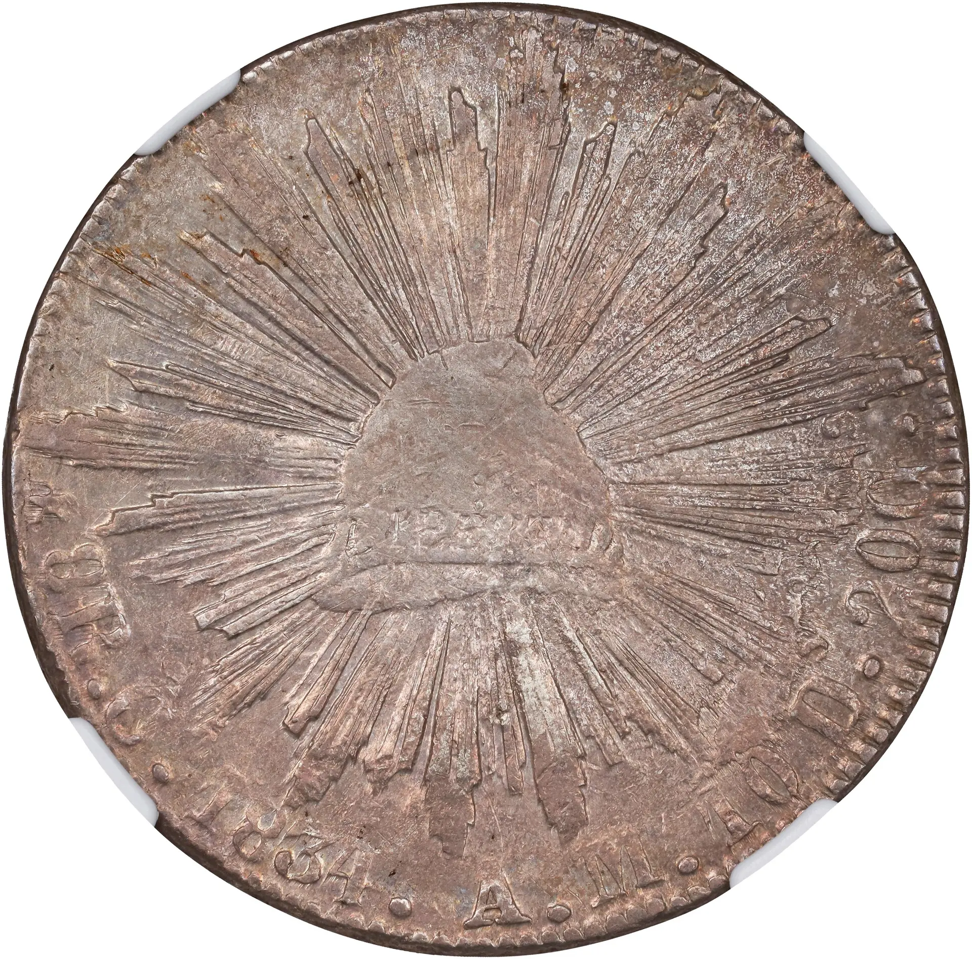 MEXICO. 8 Reales, 1834-Ca AM. Chihuahua Mint. NGC AU-58.