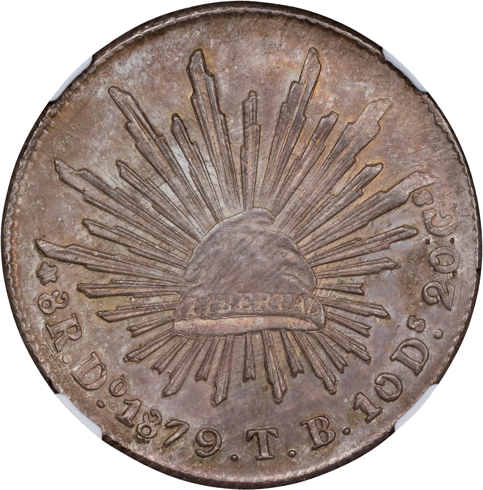 MEXICO. 8 Reales, 1879-Do TB. Durango Mint. NGC MS-62.
