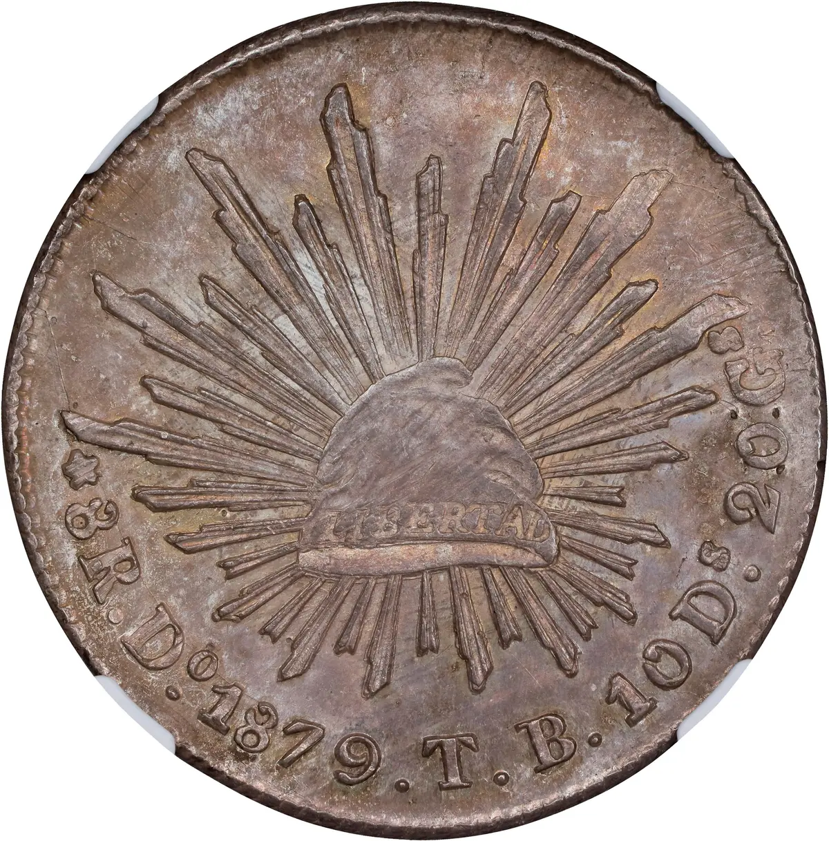 MEXICO. 8 Reales, 1879-Do TB. Durango Mint. NGC MS-62.