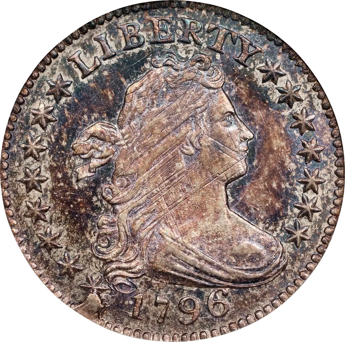 1796 Draped Bust Dime. JR-1. Rarity-3. MS-62 (NGC). OH.