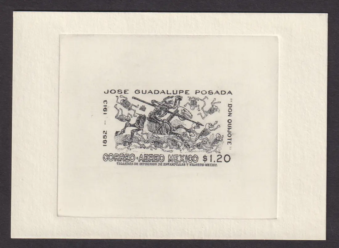 1941-2006 Modern Period 1963, Airmail, "José Guadalupe Posada" issue