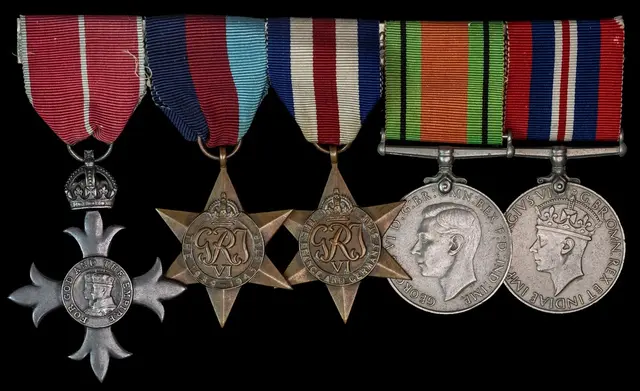 The well-documented 1945 M.B.E. group of five awarded to Major J.