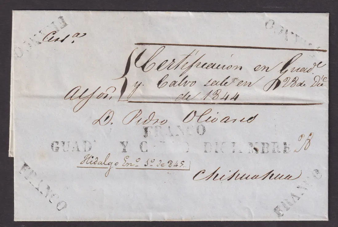 Mexico Stampless Postal History