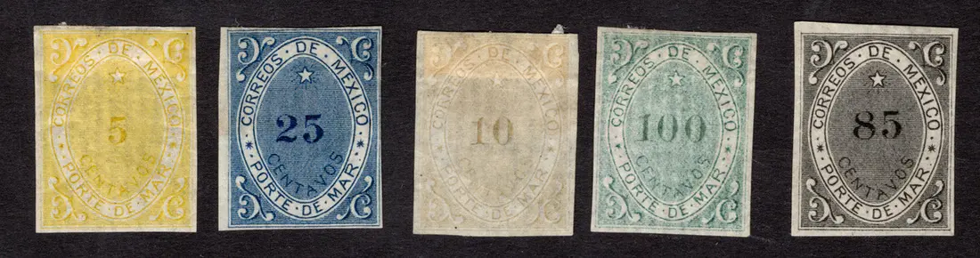 1884-1913 Post-Classic Period 1879, "Porte de Mar", essays of five