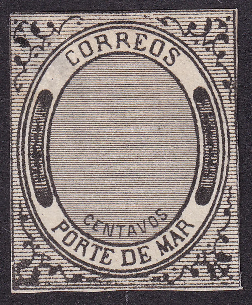 1884-1913 Post-Classic Period 1875, "Porte de Mar", black on white