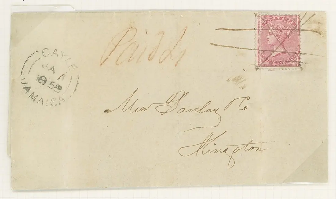 Jamaica Great Britain used in Jamaica Imperial Issues used at Post