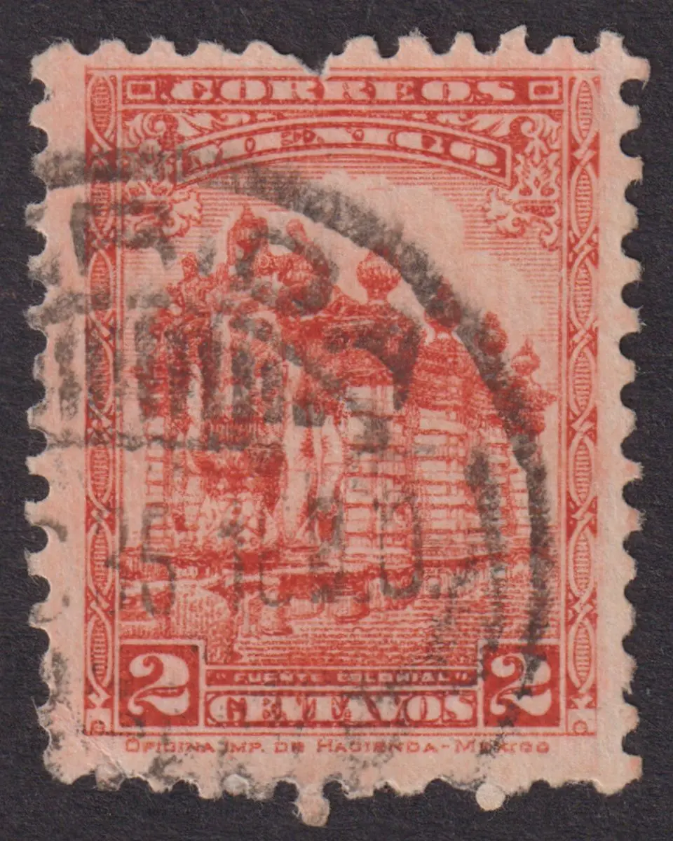 Mexico 20th Century Issues 1934, 2c. Scarlet, "Salto del Agua", with