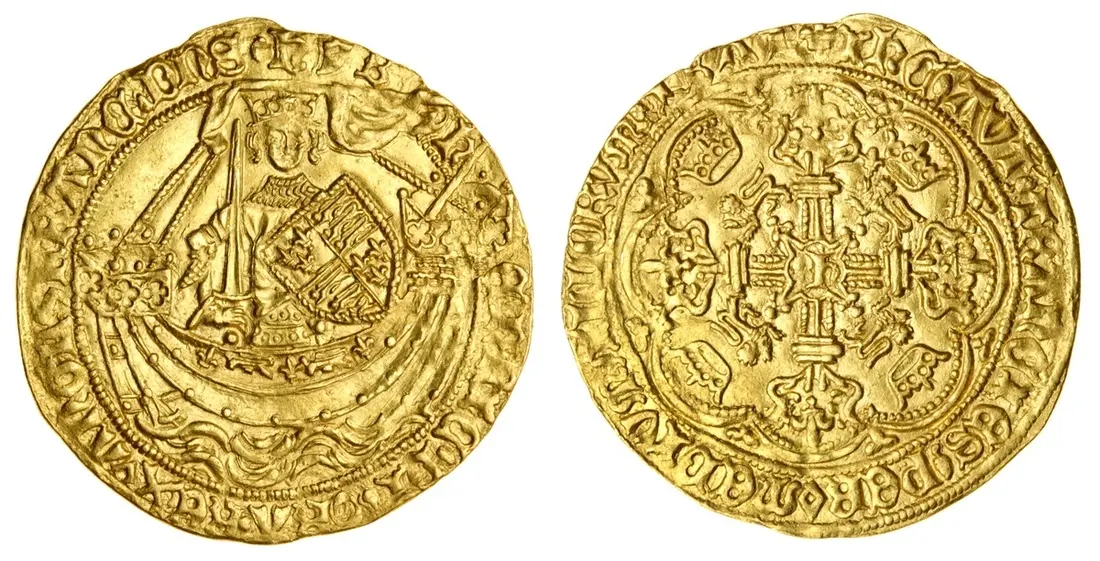 Henry VI, First Reign (1422-1461), Pinecone-Mascle Issue, Noble, 1431