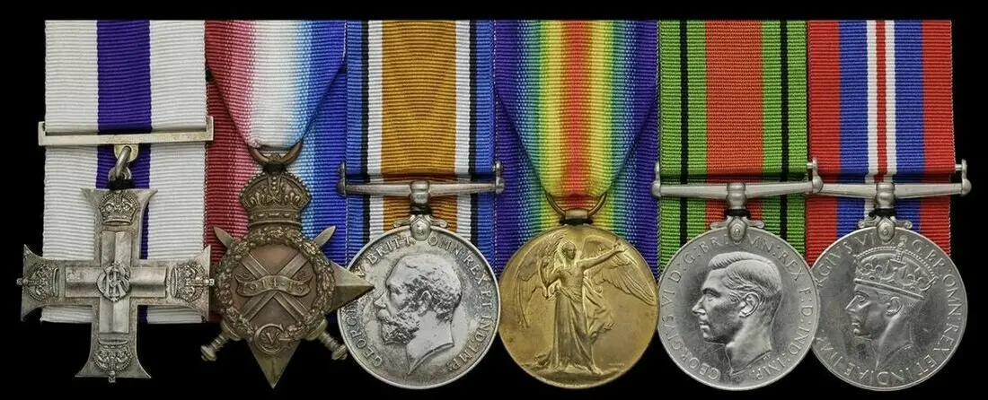 The superb Great War Salonica M.C. group of six awarded to Major E.