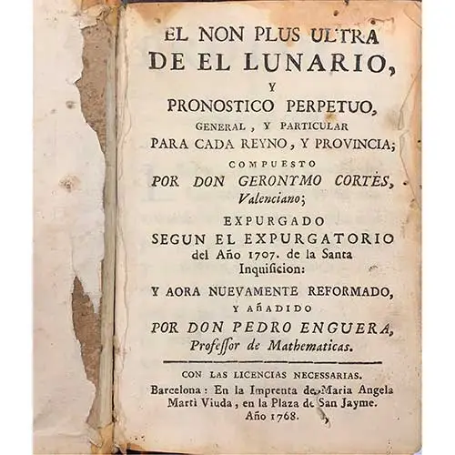 El non plus ultra de el lunario y pronstico perpetuo, general, y particular