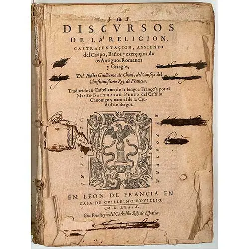 Los discursos de la religion,castramentaion,assiento del Campo,Baos