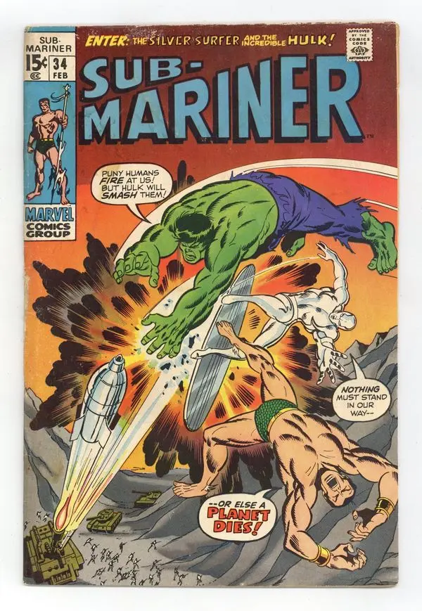 Sub-Mariner (1968 1st Series) 34 GD+ 2.5