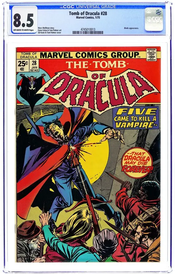 Tomb of Dracula (1972 1st Series) 28 CGC 8.5
