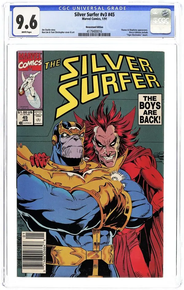 Silver Surfer (1987 2nd Series) 45N CGC 9.6