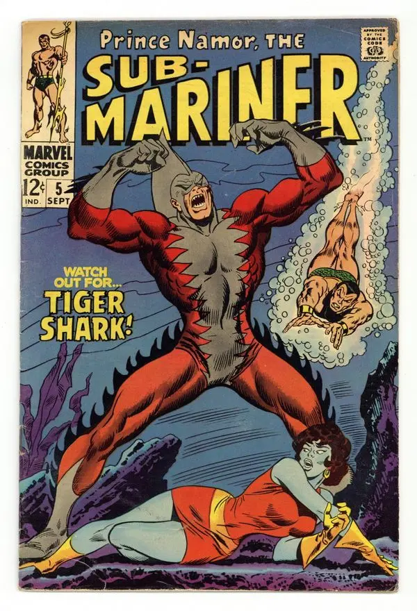 Sub-Mariner (1968 1st Series) 5 VG 4.0
